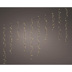 Guirlande extérieure stalactite 256 LED blanc chaud 3