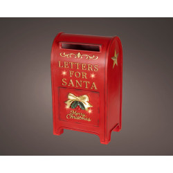 Boîte aux lettres de Noël LED blanc chaud 27 x 20
