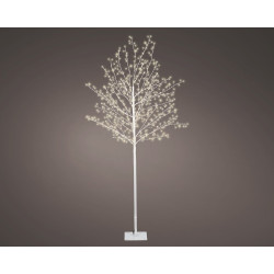 Arbre lumineux fleuri micro LED blanc chaud Ø 60 x 150 cm LUMINEO