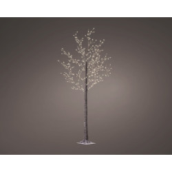 Arbre lumineux fleuri micro LED blanc chaud Ø 110 x 220 cm LUMINEO