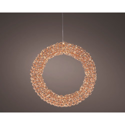 Couronne de Noël micro LED blanc chaud Ø 58 cm LUMINEO