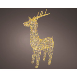 Renne en métal micro LED blanc chaud 20 x 57 x 104 cm LUMINEO