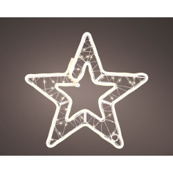 Etoile en PVC LED blanc chaud Ø 37