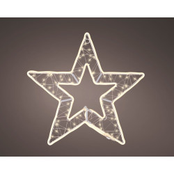 Etoile en PVC LED blanc chaud Ø 56 cm LUMINEO