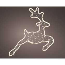 Renne en fer LED blanc chaud 62 x 58 cm LUMINEO