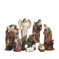 Set de figurines pour crèche de Noël 8 pièces