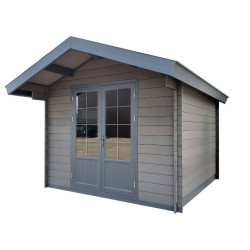 Abri de Jardin Résine Gris 12,97 m² – Durable & Écologique