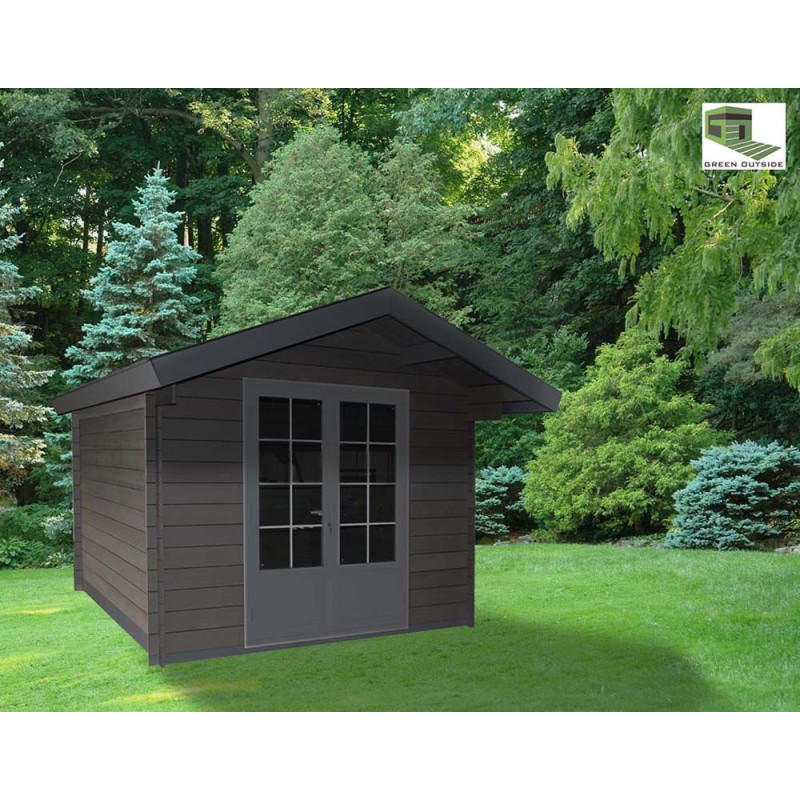 Abri de Jardin Résine Gris 12,97 m² – Durable & Écologique