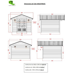 Abri de Jardin Résine Gris 12,97 m² – Durable & Écologique