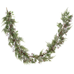 Guirlande de Noël Berry pailletée Ø 5 x 180 cm