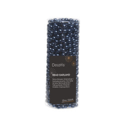 Guirlande de perles bleu nuit 10 m DECORIS