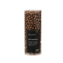 Guirlande de perles brun espresso 10 m DECORIS