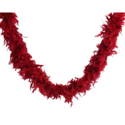 Boa de plumes rouge Ø 13 x 184 cm DECORIS