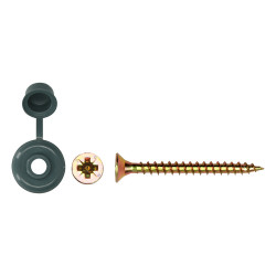 Vis à bois TF avec capuchon 5 x 50 mm 25 pièces PGB-FASTENERS