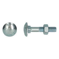 Boulon à bois avec écrou 6 x 40 mm 50 pièces PGB-FASTENERS
