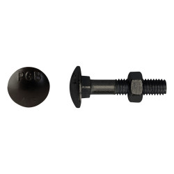 Boulon avec écrou DIN63 8 x 30 mm 200 pièces PGB-FASTENERS