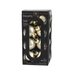 Set de boules de Noël en verre perle Ø 3