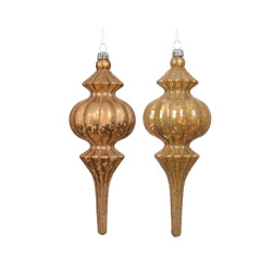 Ornement incassable caramel 17 cm DECORIS