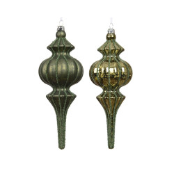 Ornement incassable vert émeraude 17 cm DECORIS