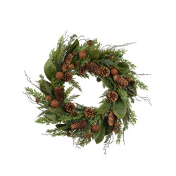 Couronne de Noël pommes de pin Ø 60 cm