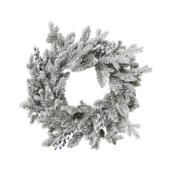 Couronne de Noël Aspen vert enneigé Ø 60 cm