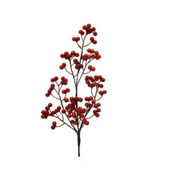 Branche en mousse baies rouges 59 cm