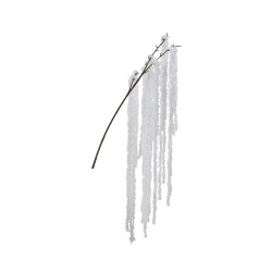 Branche en polyester blanche 80 cm