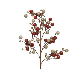 Branche en mousse boules 60 cm