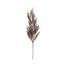 Branche en plastique scintillante brun espresso 79 cm