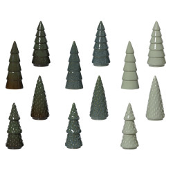 Sapin en porcelaine vert Ø 9 x 20