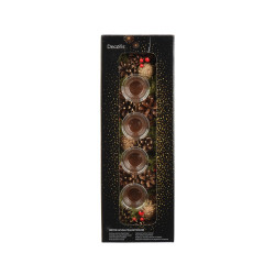 Porte-bougie pommes de pin 4 bougeoirs 45 x 15 x 9 cm DECORIS