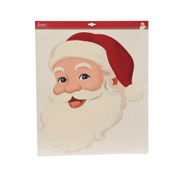 Décoration Père Noël pour fenêtre 49 x 60