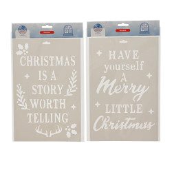 Pochoir de Noël pour fenêtre 25 x 38 cm DECORIS