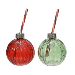 Verre boule de Noël Ø 9