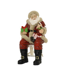 Figurine de Père Noël en polymagnésium 138 cm DECORIS