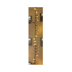 Guirlande extérieure Compact effet flash 1000 LED blanc doré 22 m LUMINEO