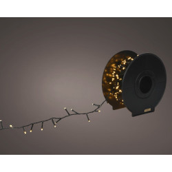 Guirlande extérieure Compact 8 fonctions 500 LED blanc doré 15 m LUMINEO