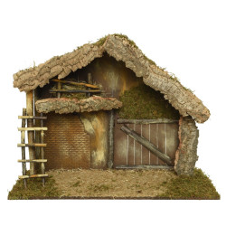 Crèche de Noël en bois 79 x 40 x 62 cm DECORIS