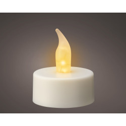 Bougie chauffe-plats LED blanc chaud Ø 4