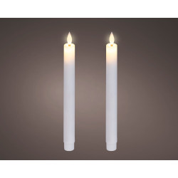 Bougie LED blanc chaud blanche 24