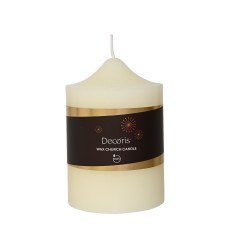 Bougie Eglise ivoire Ø 10 x 15 cm DECORIS