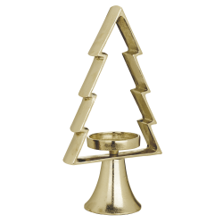Bougeoir Sapin Doré – Ambiance Festive de Noël