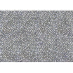 Feuille imitation petits cailloux gris 29