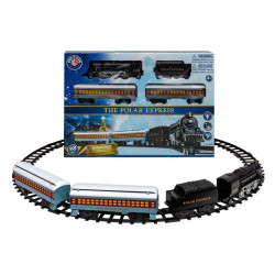 Train The Polar Express animé avec rails 165 x 104 cm