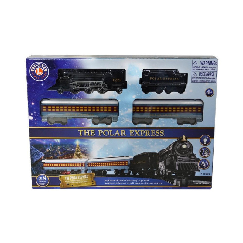 Train The Polar Express animé avec rails 165 x 104 cm