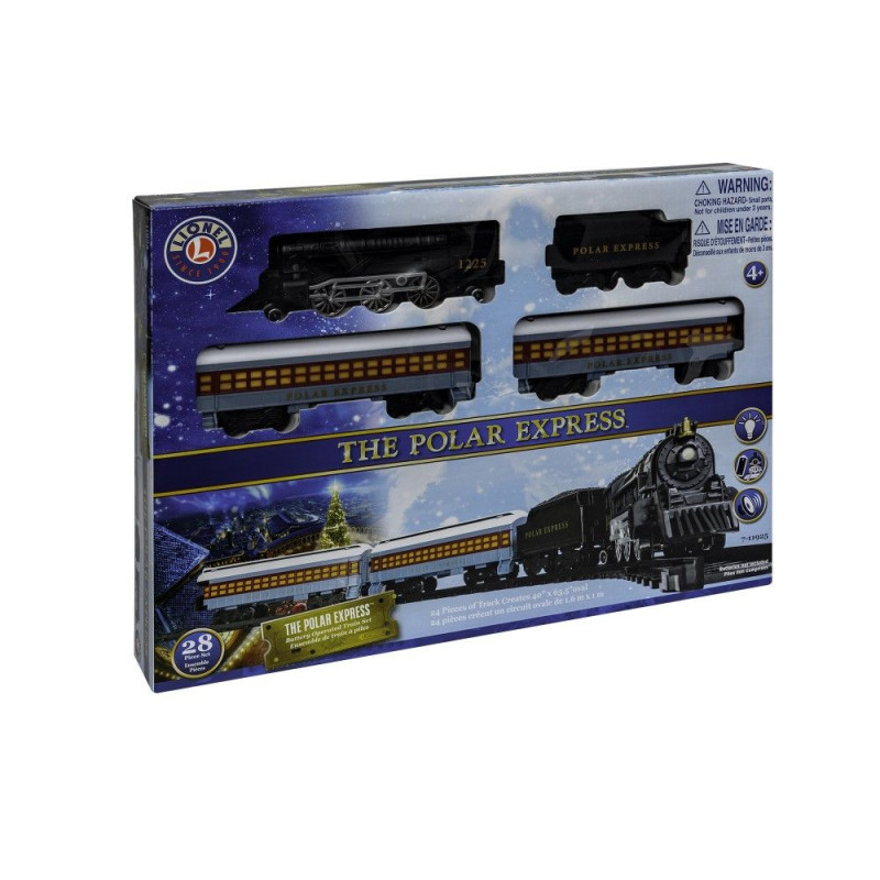 Train The Polar Express animé avec rails 165 x 104 cm