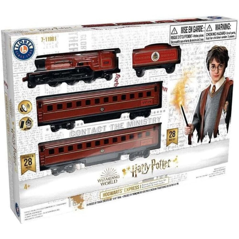 Train Hogwarts Express animé avec rails 165 x 104 cm