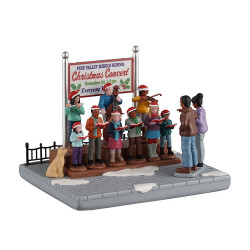 Figurine concert de Noël à l'école LEMAX