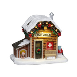 Figurine station de patrouille de ski LEMAX