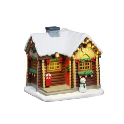 Figurine chalet des raquettes LEMAX